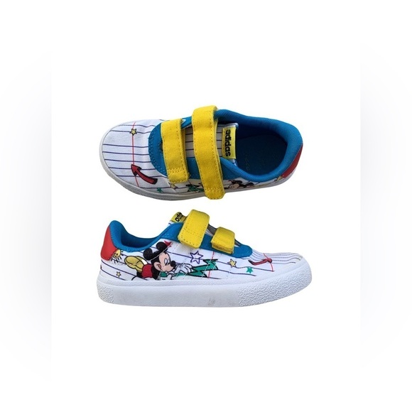 adidas Other - Adidas Toddler Size 10.5 Mickey Mouse Vulcraid3r Skate Sneakers
